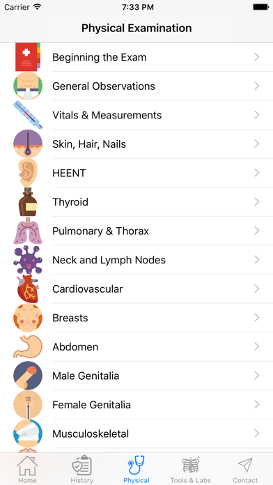 Screenshot #3 pour IPPA History and Physical Exam Reference