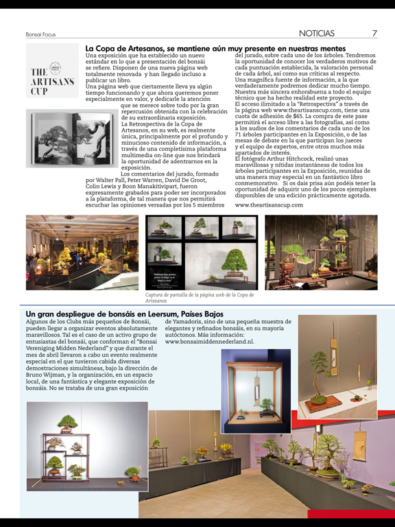 Bonsai Focus ES iPad screenshot 5 - Magazines & Newspapers app