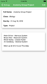 Egenda - Homework Manager screenshot