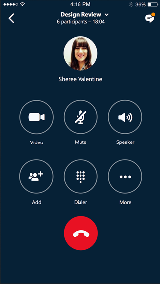 Skype for Business screenshot1