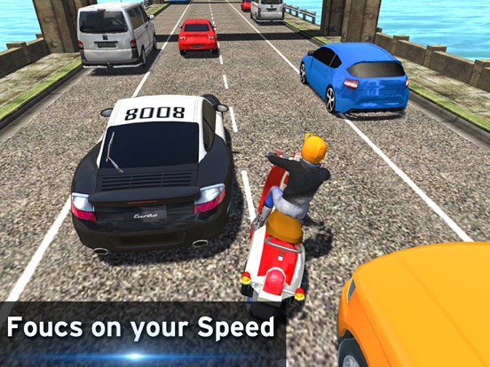Screenshot #6 pour Bike racing Highway Traffic Wheeling 3D master