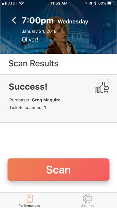 Arts People Ticket Scanner screenshot 3