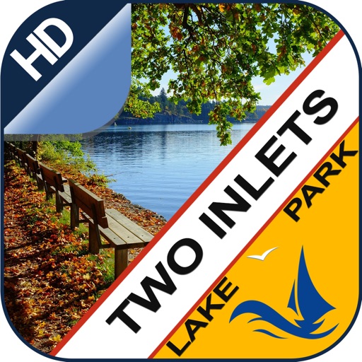 Two Inlets offline GPS chart for lake and park trails