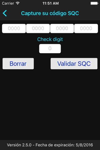 Verificador para Códigos SQC screenshot 2