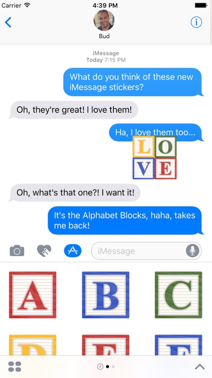 Alphabet Blocks Sticker Collection