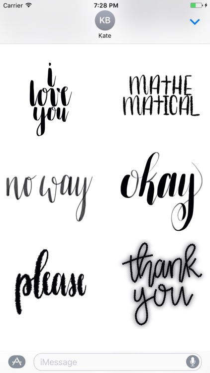 Take Heart Calligraphy Stickers