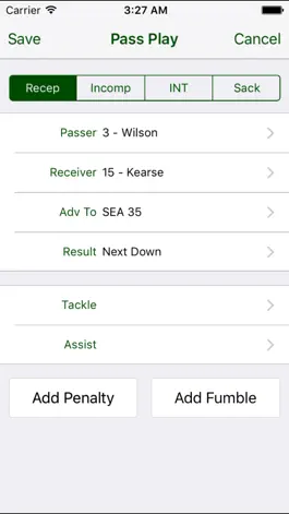 Game screenshot iTouchdown Football Scoring apk