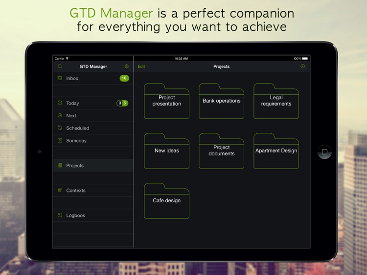 GTD Manager for iPad