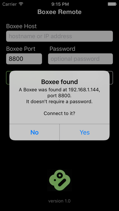 Boxee Remote iPhone screenshot 2 - Utilities app
