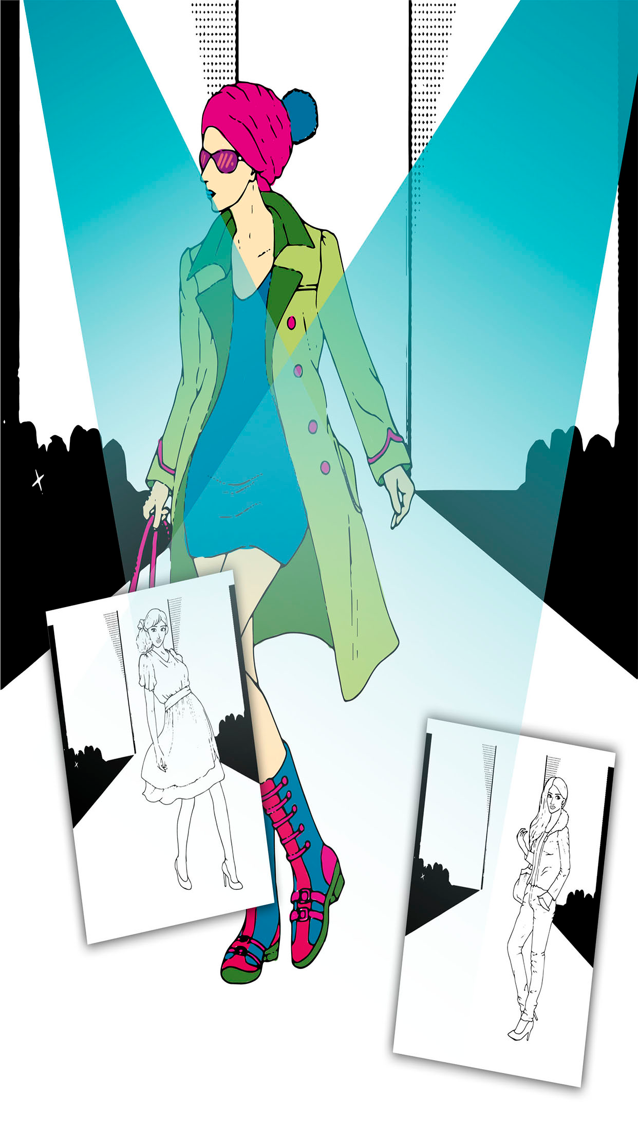 Paint and Color Top Models Games screenshot 3