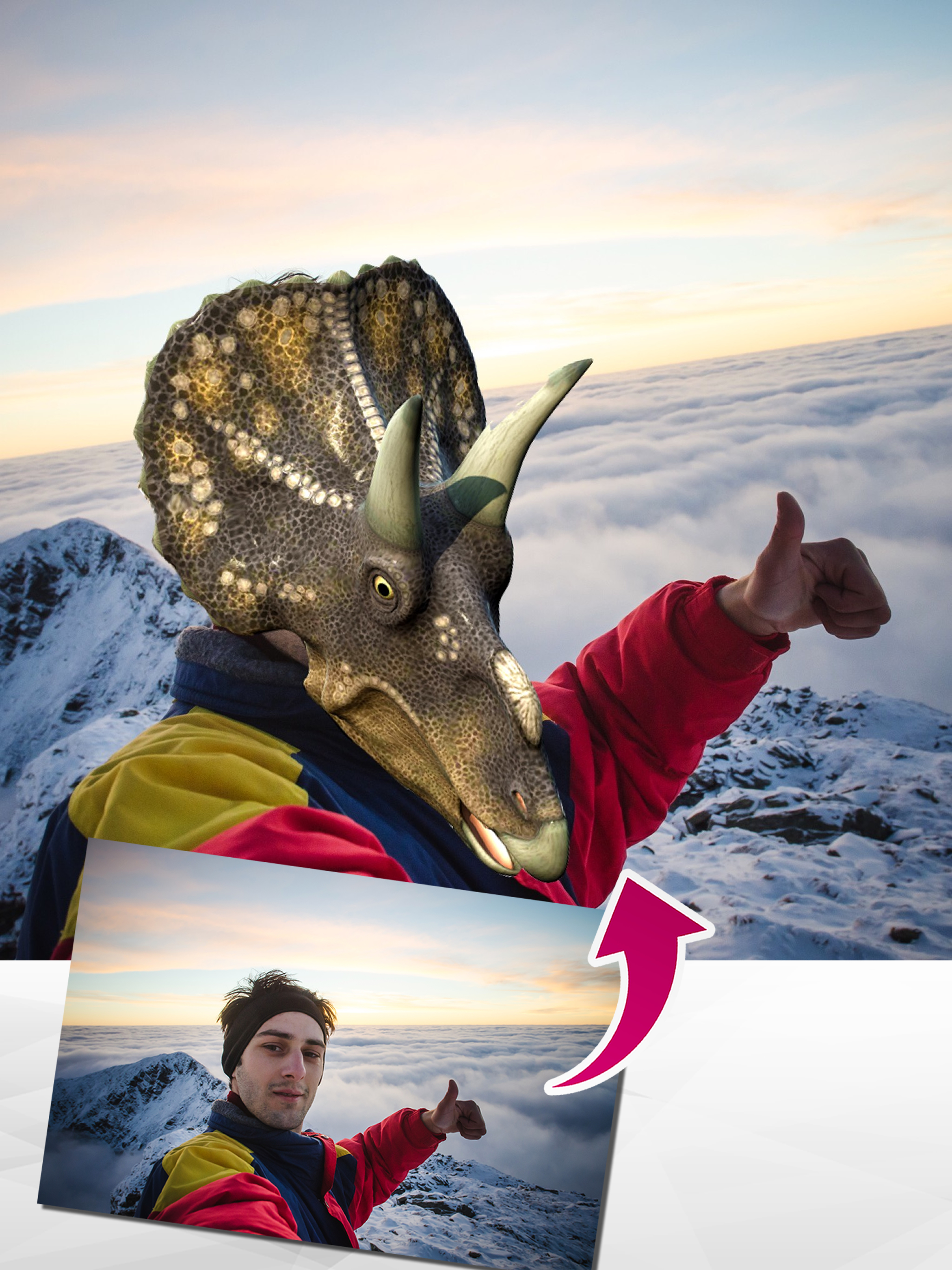 Dinoface - dinosaur photo booth screenshot 6