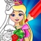 ** Exciting news for girls all around the world – a new princess coloring game is here, with beautiful princesses, princes, adorable animals and breathtaking nature