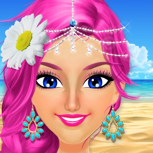 Summer Girls Beach Party Salon - Seaside Makeover Icon