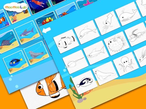 海の生き物 - 図鑑,子供向けパズル,ぬりえのおすすめ画像2