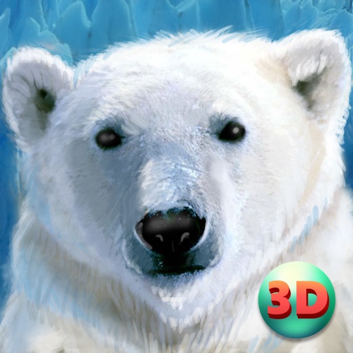 Wild White Polar Bear Simulator Full Icon