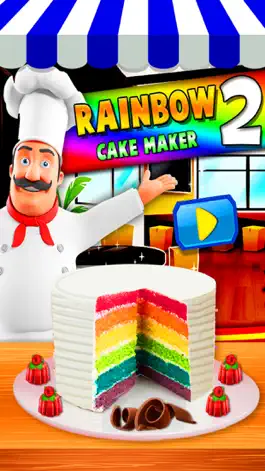 Game screenshot Rainbow Cake Maker - Cooking Rainbow Birthday Cake mod apk