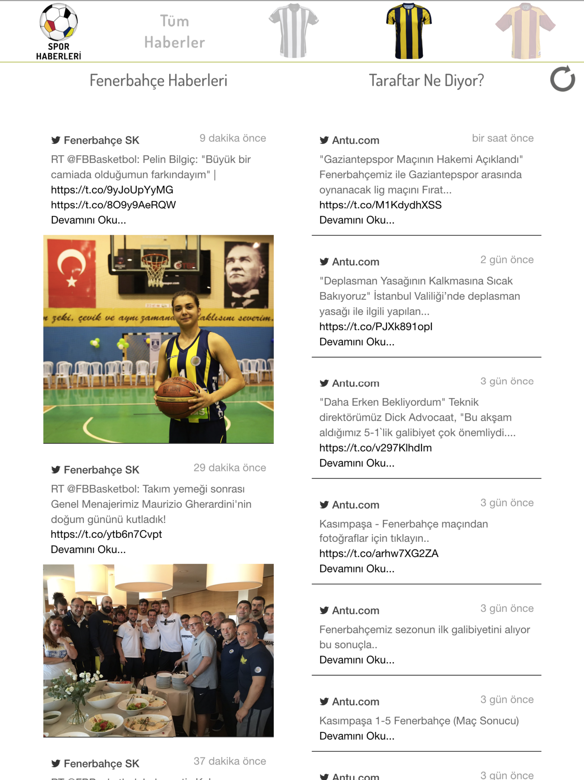 Spor Haberleri - Üç Büyükler ile ilgili haberler screenshot 7