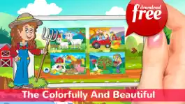 Game screenshot Farm Animals Jigsaw Puzzles Free For Babies & Kids apk