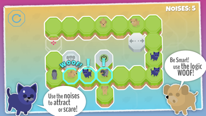 Screenshot #1 pour Noisymals, les défis logiques avec chiens et cats