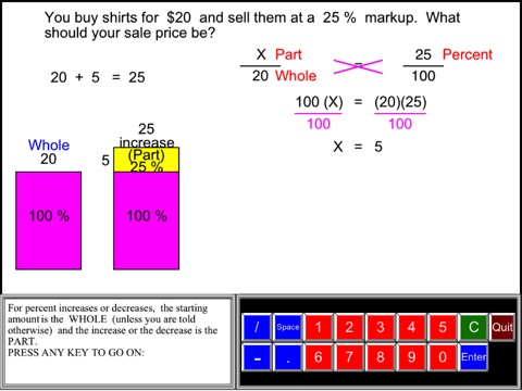 Math Galaxy Decimals, Proportions, % screenshot 4