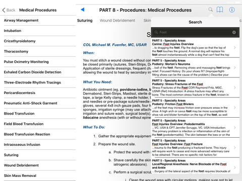 Screenshot #5 pour Special Operations Forces Medical Handbook