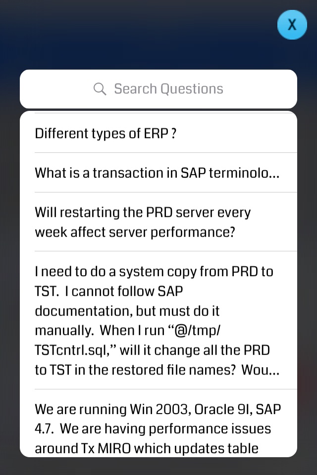 SAP -  Interview Questions screenshot 4