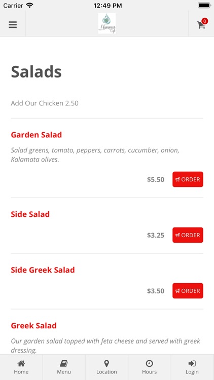 Hummus Cafe Online Ordering