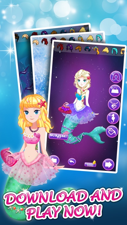 Little Mermaid Princess Dress-Up Games For Girls screenshot-4