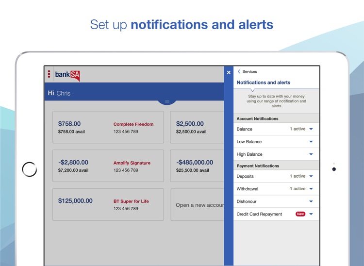 BankSA Banking for iPad screenshot-4