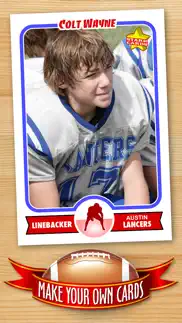 football card maker - make your own starr cards iphone screenshot 1