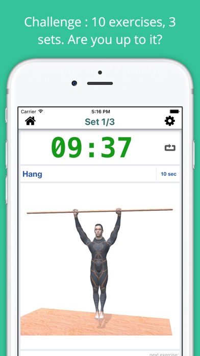 Screenshot #2 pour Pull-up Bar Workout Challenge Free - Build muscles