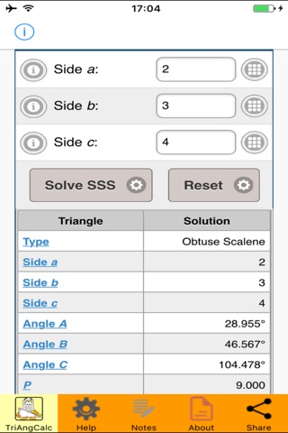 Triangle Calculator screenshot 2