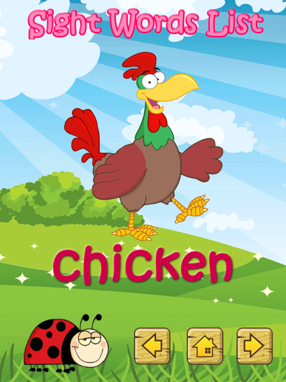 Reading Sight Words Sentences iPad screenshot