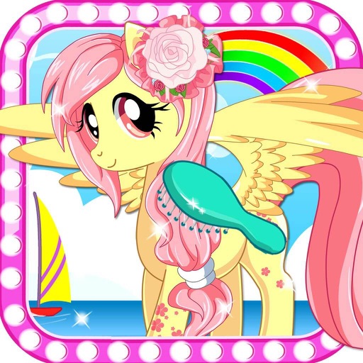 Princess Rainbow Pony - Cute Pet Makeup Salon Free Icon
