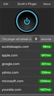 scott's pinger - website status monitor iphone screenshot 1
