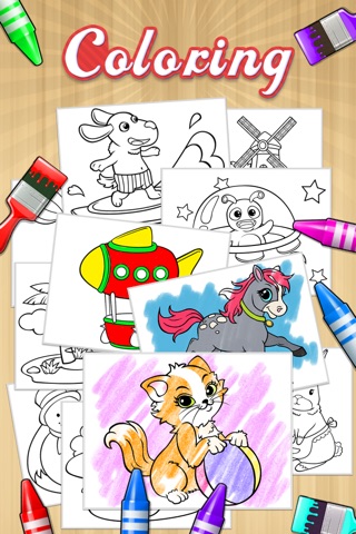 Kids Doodle Coloring Book - Color & Draw Kids game screenshot 3