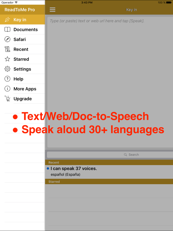 Screenshot #4 pour ReadToMe Lite (Text-to-Speech)