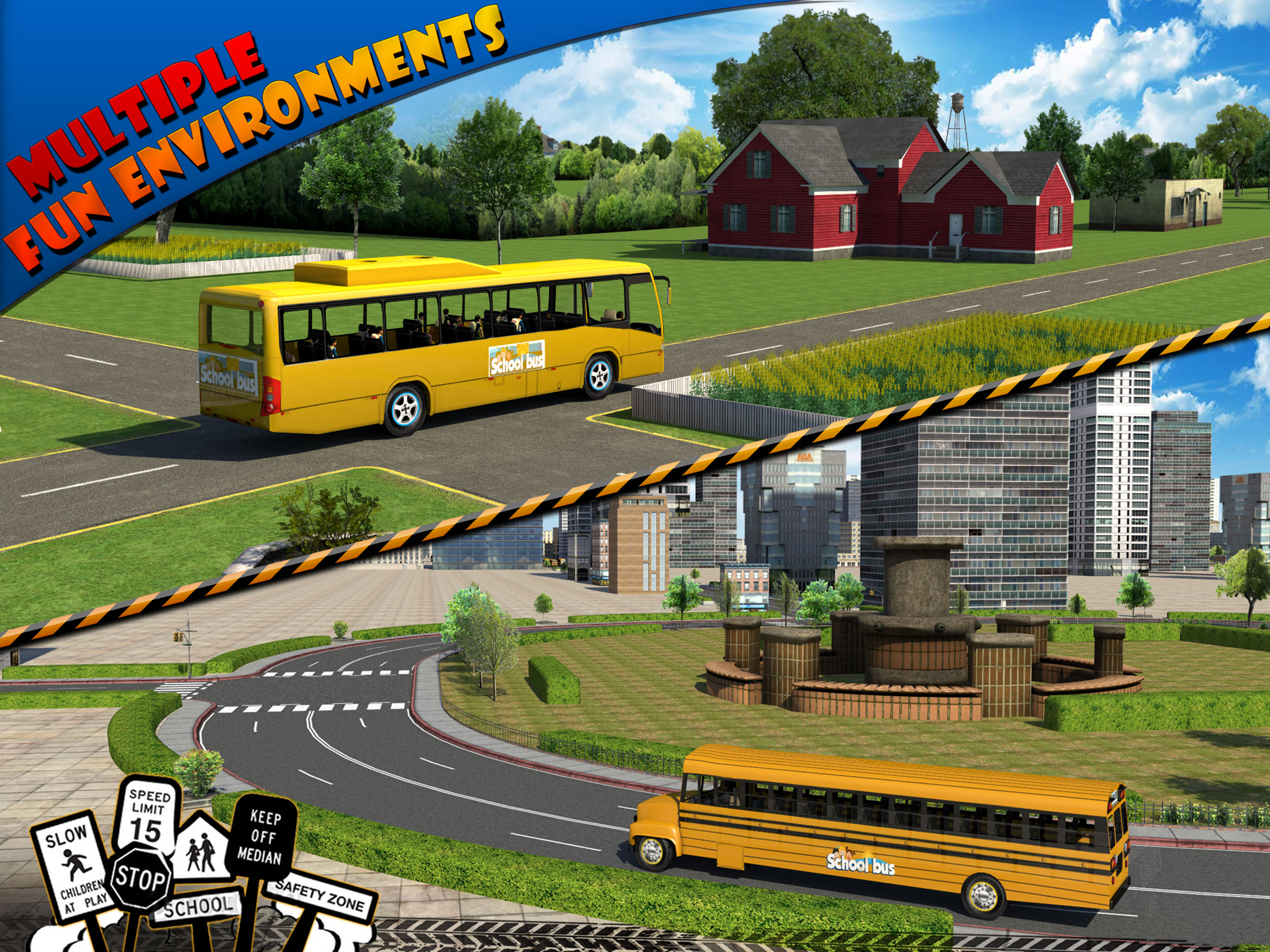 Schoolbus Driver 3D SIM screenshot 7