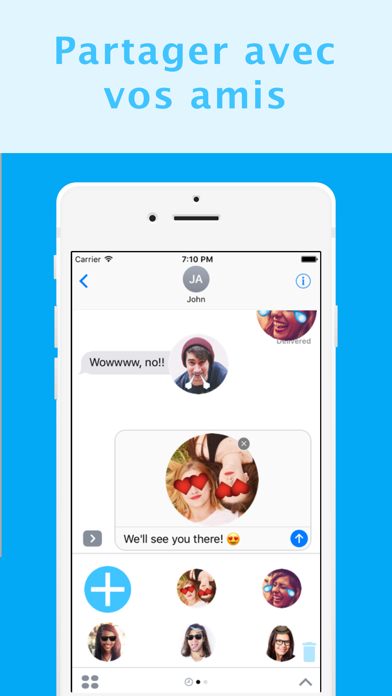 Screenshot #2 pour Emoji Kit - Stickers personnalisés pour iMessage