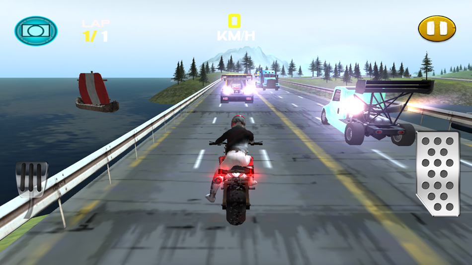 Dirt Bike Beach Highway Traffic Race Game - 1.0 - (iOS)