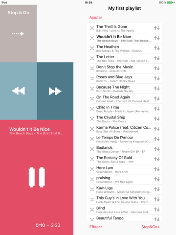 Screenshot #4 pour Stop&Go Music Player