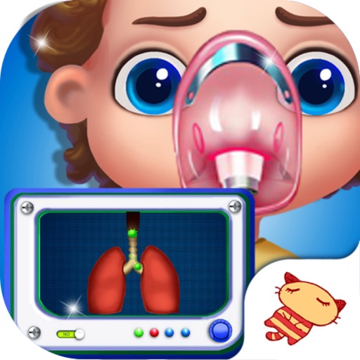 Cartoon Baby's Lungs Cure icon