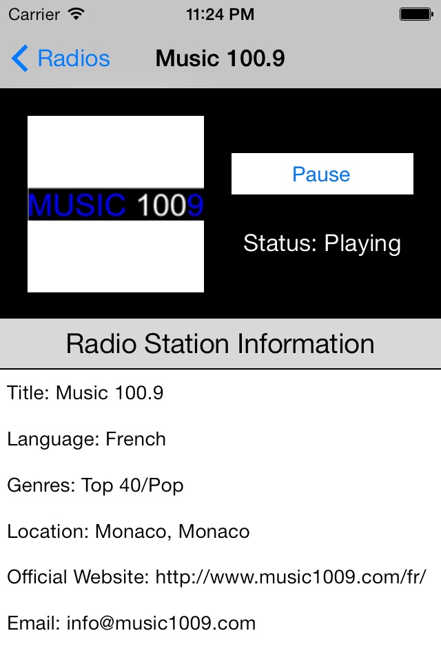 Monaco Radio Live Player (French / le français) screenshot 3