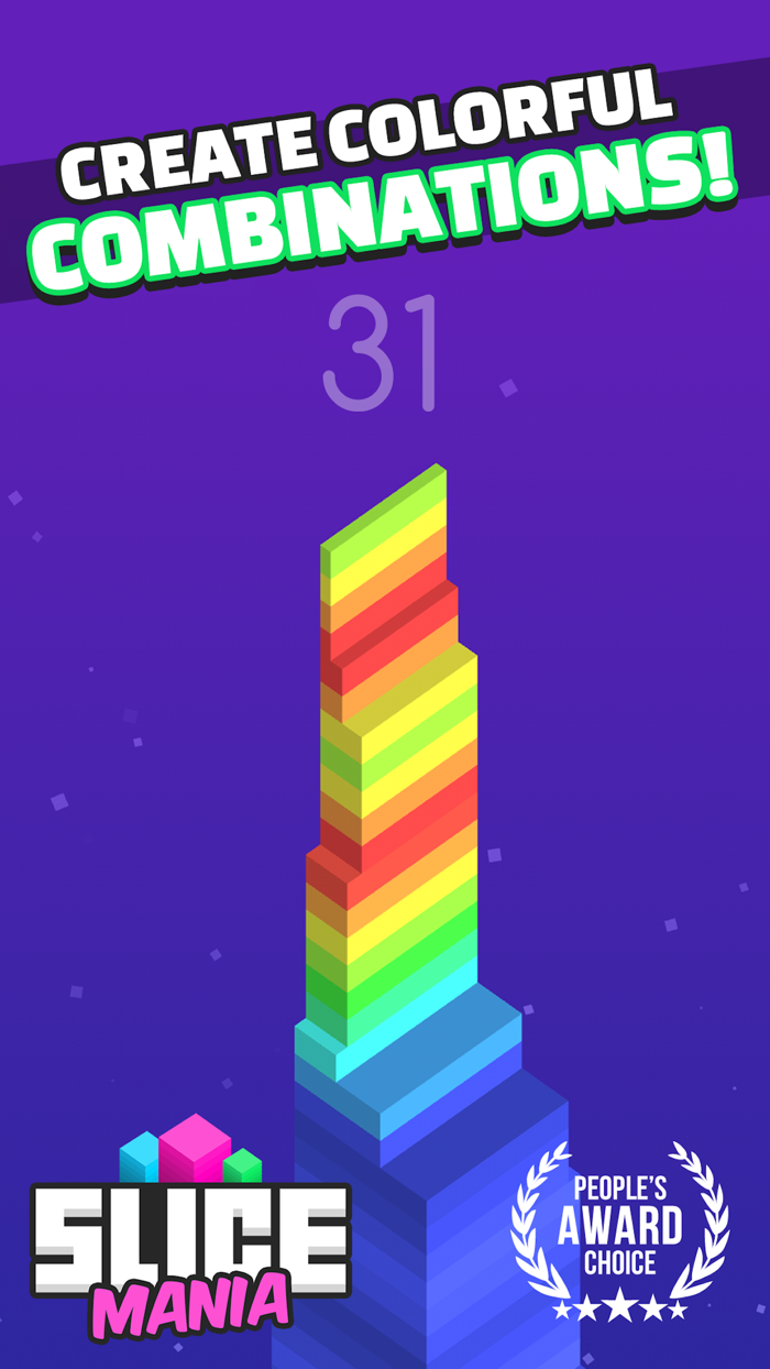 Slice Mania Color Stack Arcade Game