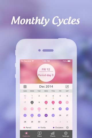 Period Tracker: Monthly Cyclesのおすすめ画像1