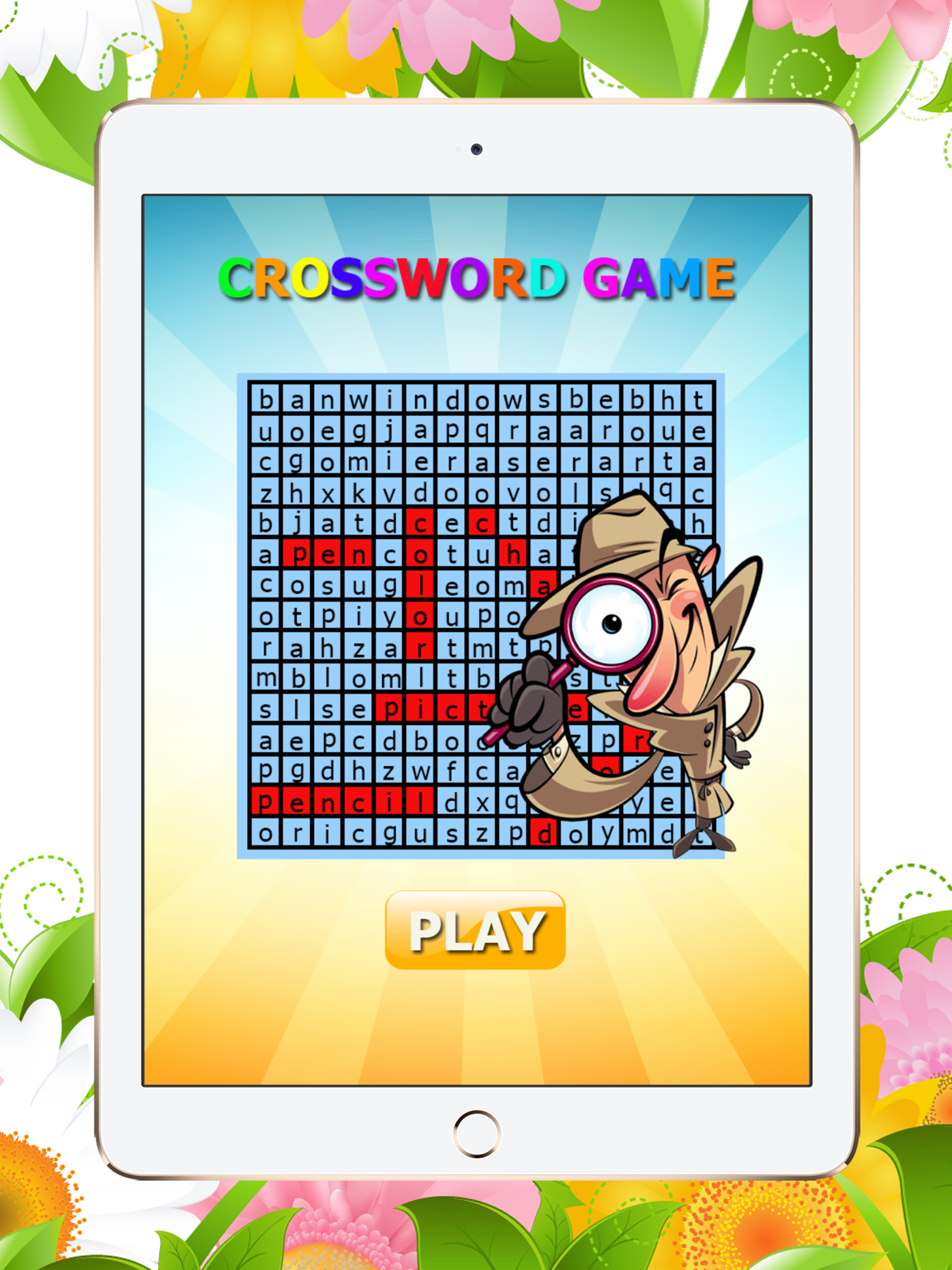 Crossword game for intelligent: Word Search puzzle in the letters table screenshot 4