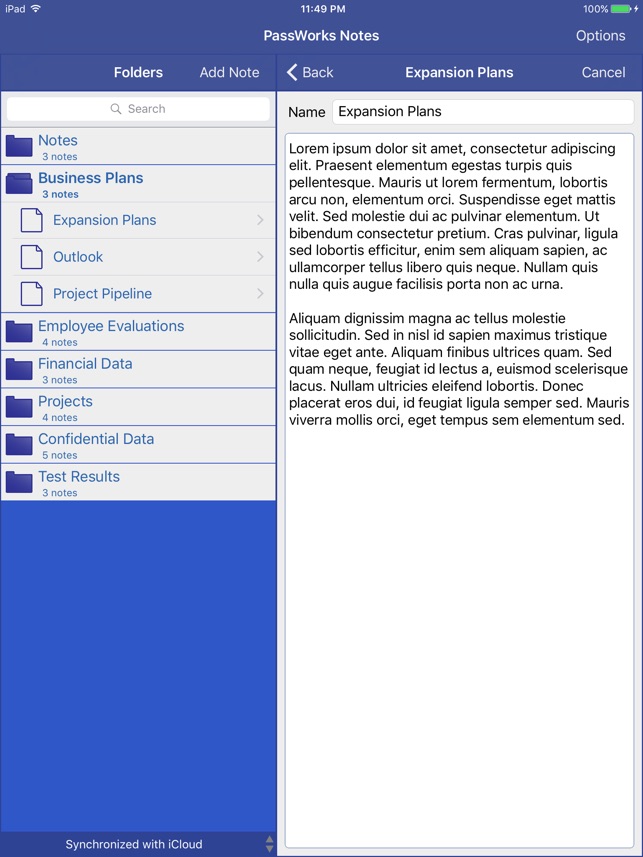 PassWorks Notes for iPad(圖5)-速報App