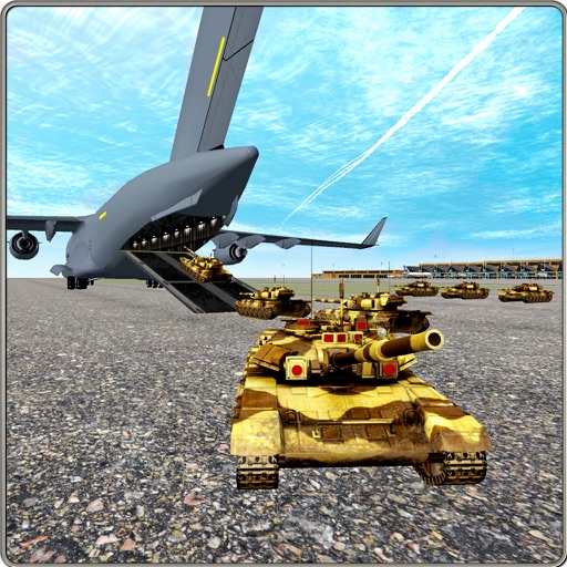 Military Tanks Airplane Cargo by Atif Aziz