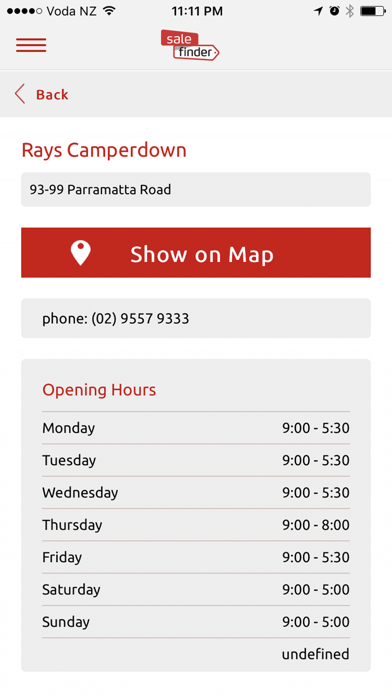 SaleFinder Australia screenshot