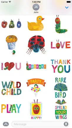 The Very Hungry Caterpillar & Friends Sticker Pack iPhone image 2